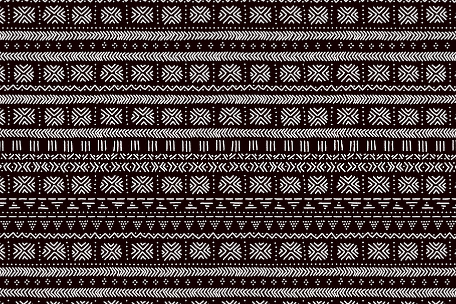 Mudcloth ethnic seamless pattern in Patterns - product preview 8
