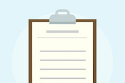 Illustration of a paper clipboard