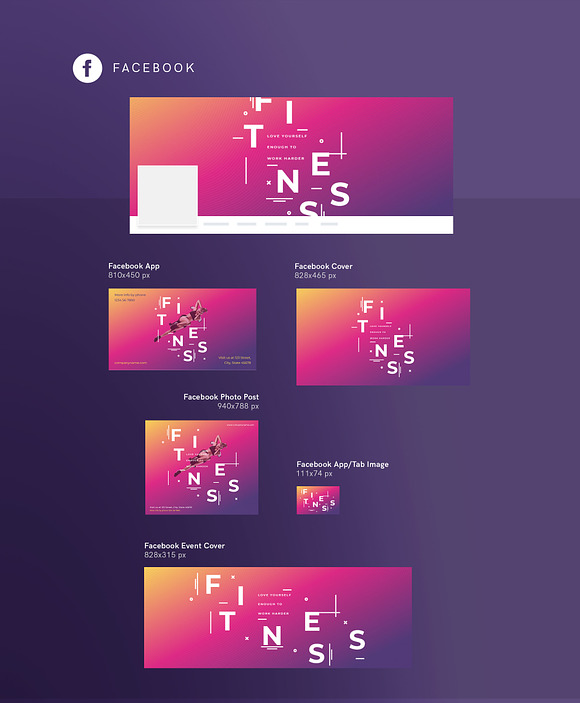 Social Media Pack | Fitness Training in Social Media Templates - product preview 5