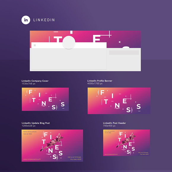 Social Media Pack | Fitness Training in Social Media Templates - product preview 6