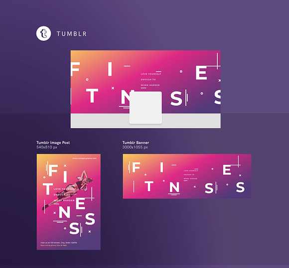 Social Media Pack | Fitness Training in Social Media Templates - product preview 7