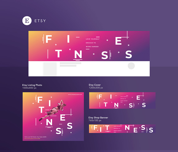 Social Media Pack | Fitness Training in Social Media Templates - product preview 8