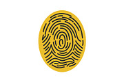 Fingerprint color icon