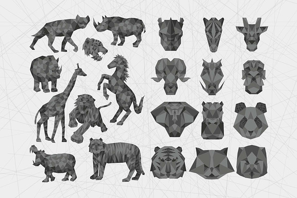 94 Geometric Animals in Illustrations - product preview 1