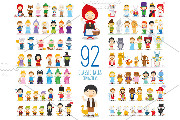 MEGABUNDLE Kids Characters Sets in Illustrations - product preview 4