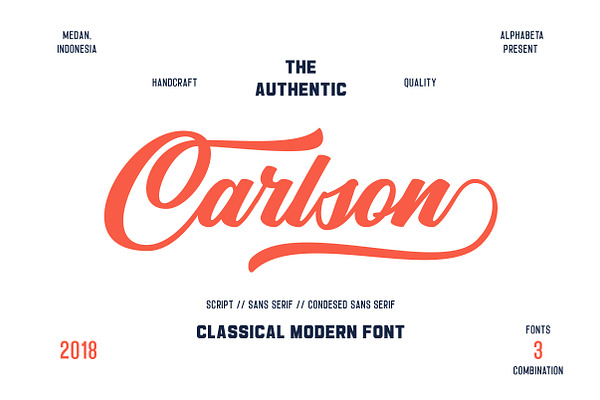 Carlson | 3 Font Combination