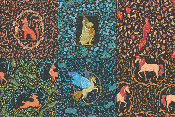 Mythical Animals patterns in Patterns - product preview 10