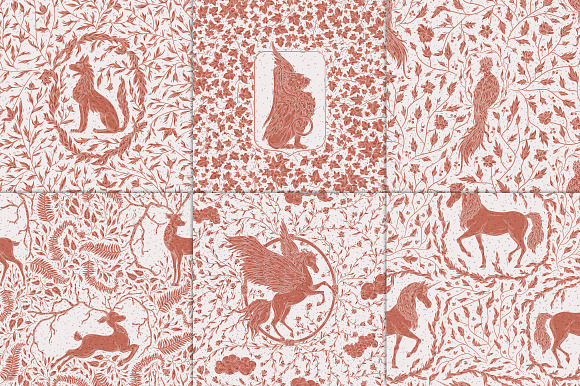 Mythical Animals patterns in Patterns - product preview 11