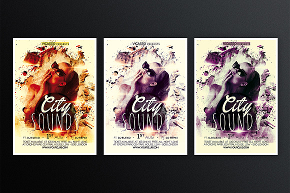CITY SOUND 2 in Flyer Templates - product preview 1