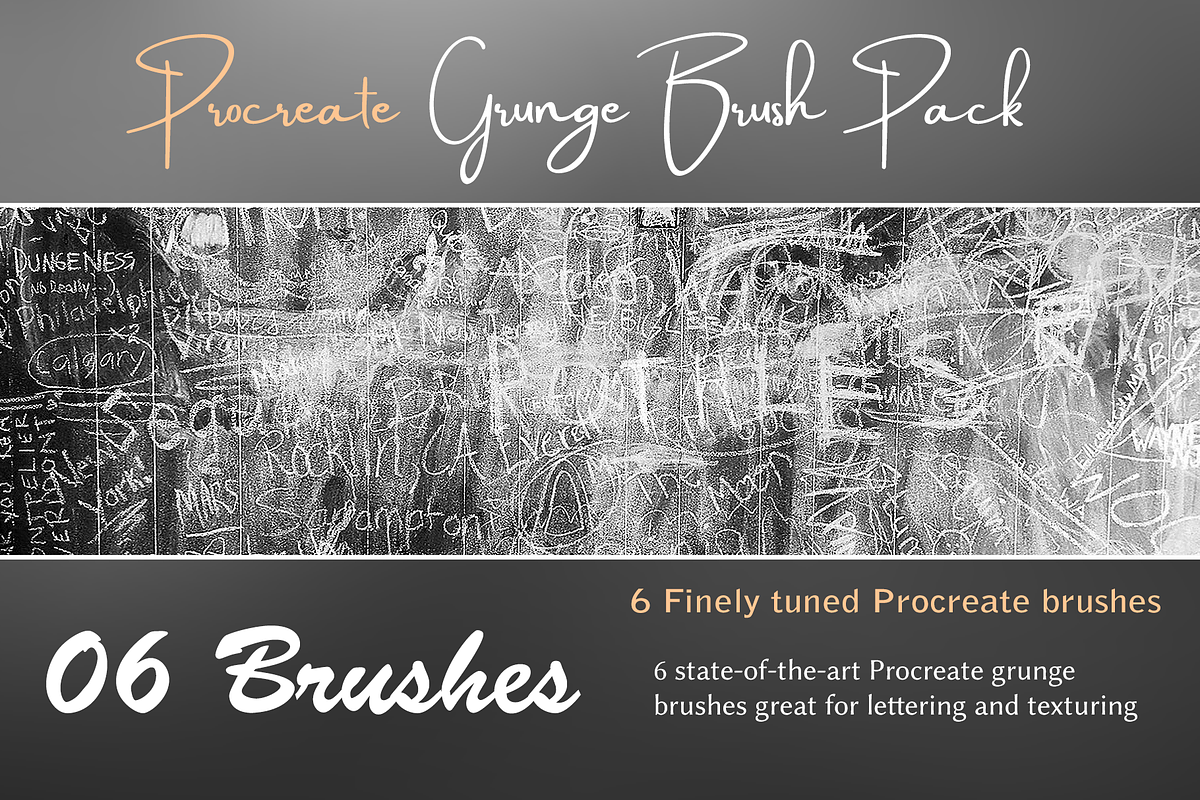 Procreate Grunge Brush Pack in Photoshop Brushes - product preview 8