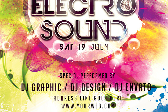 COLOR ELECTRO 1 in Flyer Templates - product preview 1