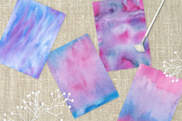 Watercolor Seamless Textures in Textures - product preview 2