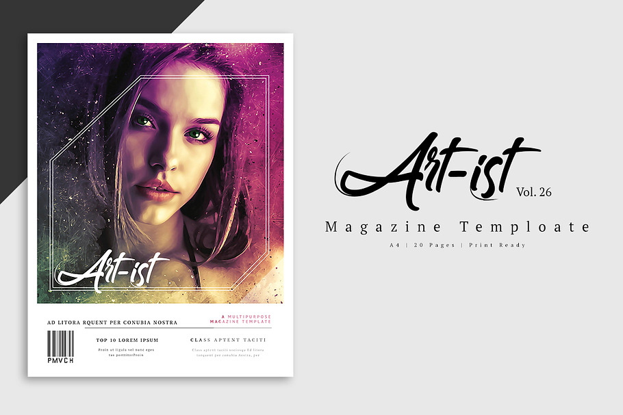 Art-Ist Magazine Template vol.26 in Magazine Templates - product preview 8