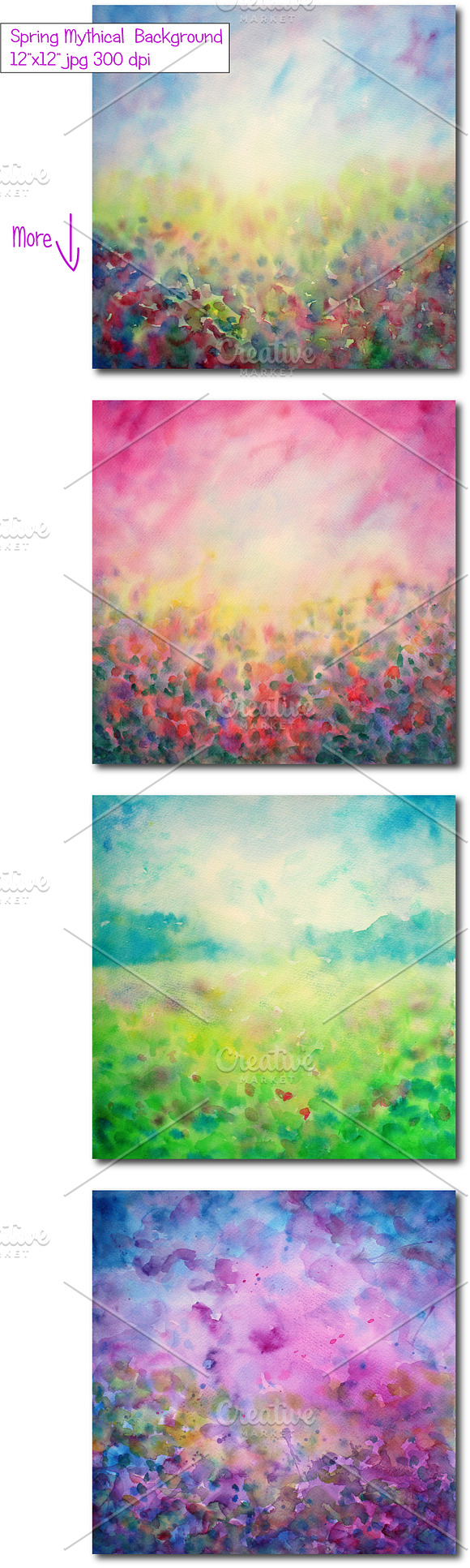 Abstract Mythical Landscape Art in Illustrations - product preview 1