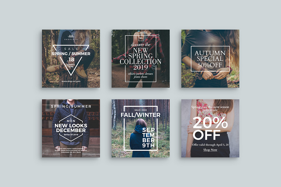 42 Fashion Instagram Banners in Instagram Templates - product preview 8