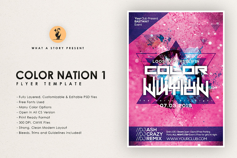 Color Nation 1 in Flyer Templates - product preview 8