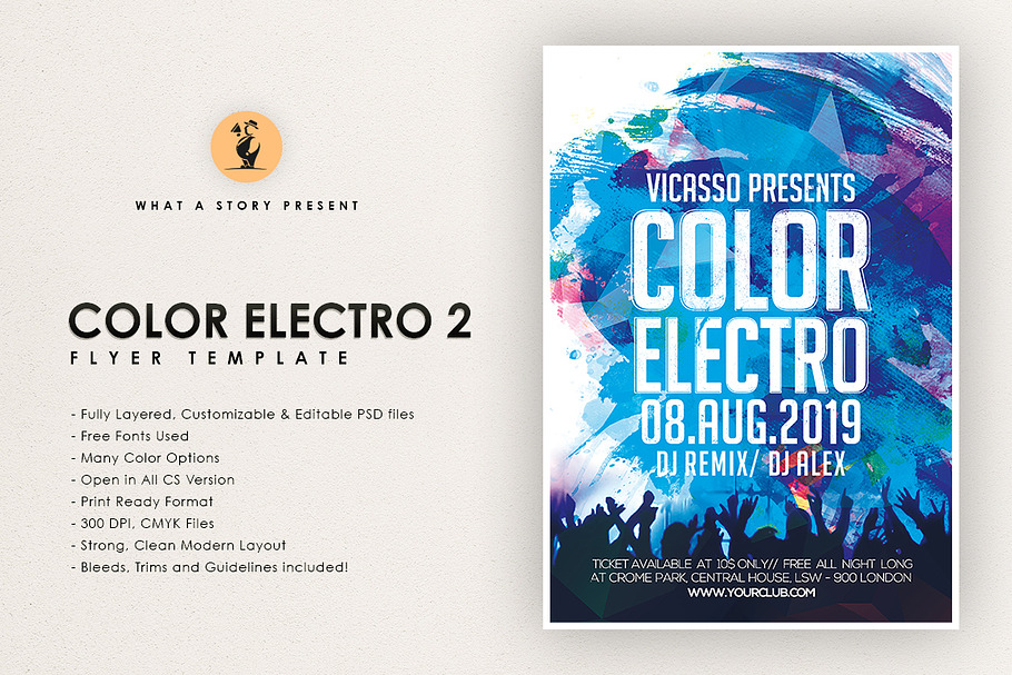 COLOR ELECTRO 2 in Flyer Templates - product preview 8