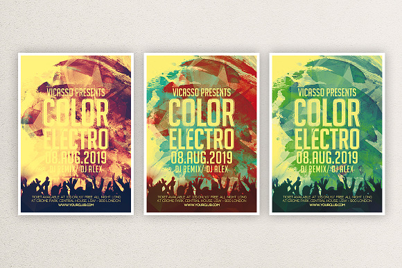 COLOR ELECTRO 2 in Flyer Templates - product preview 3