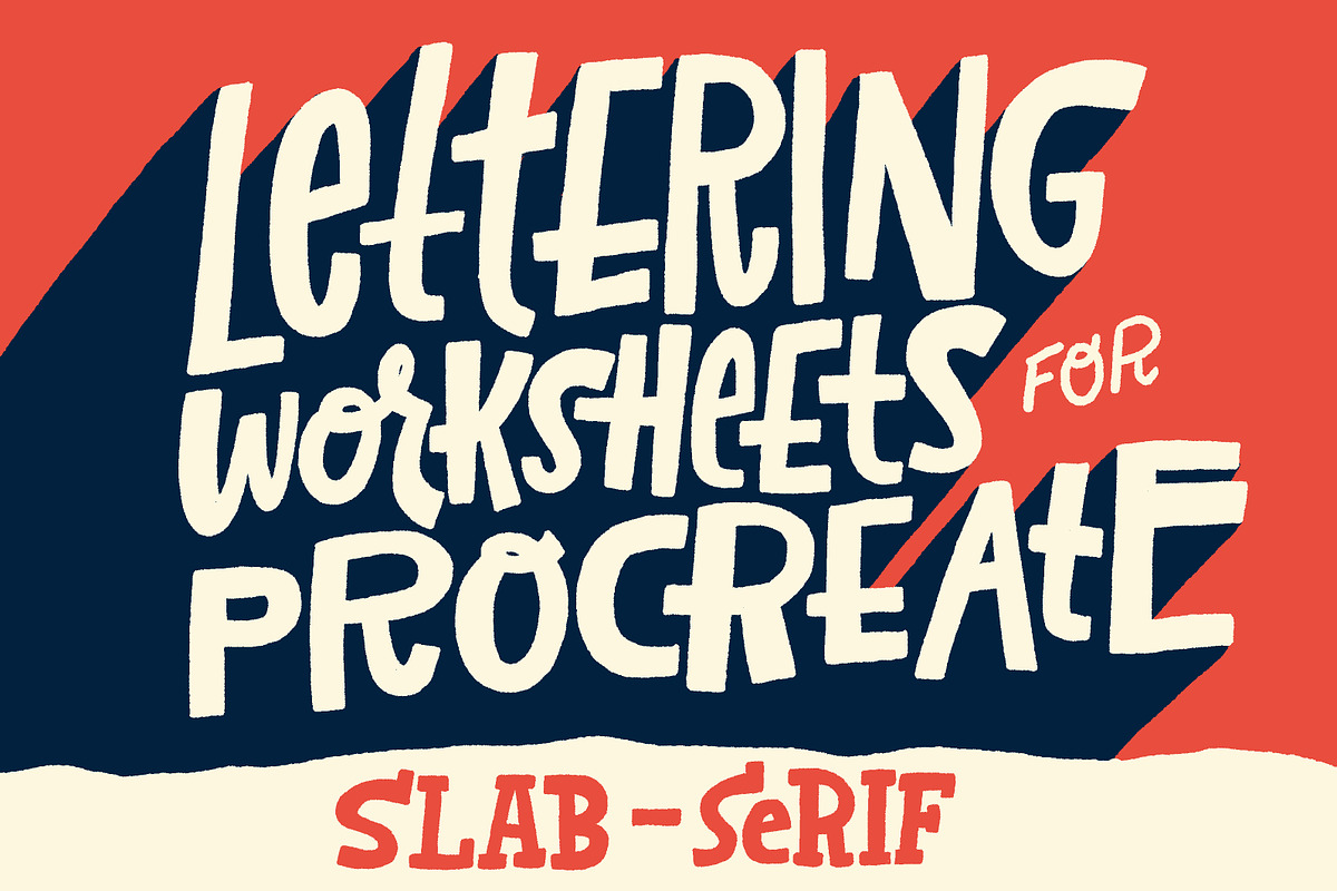 Slab-Serif Lettering Worksheet in Add-Ons - product preview 8