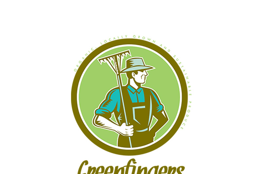 Greenfingers Local Organic Produce L in Logo Templates - product preview 8