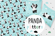 Pandas pattern - fabric pattern