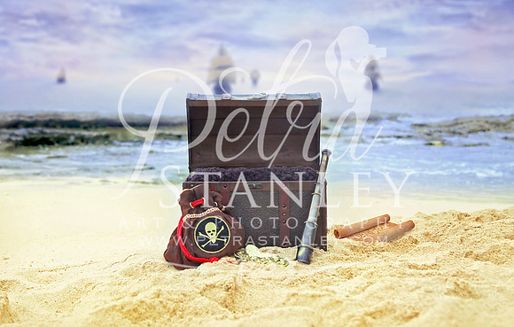 Newborn Pirate Digital PhotoBackdrop in Add-Ons - product preview 1