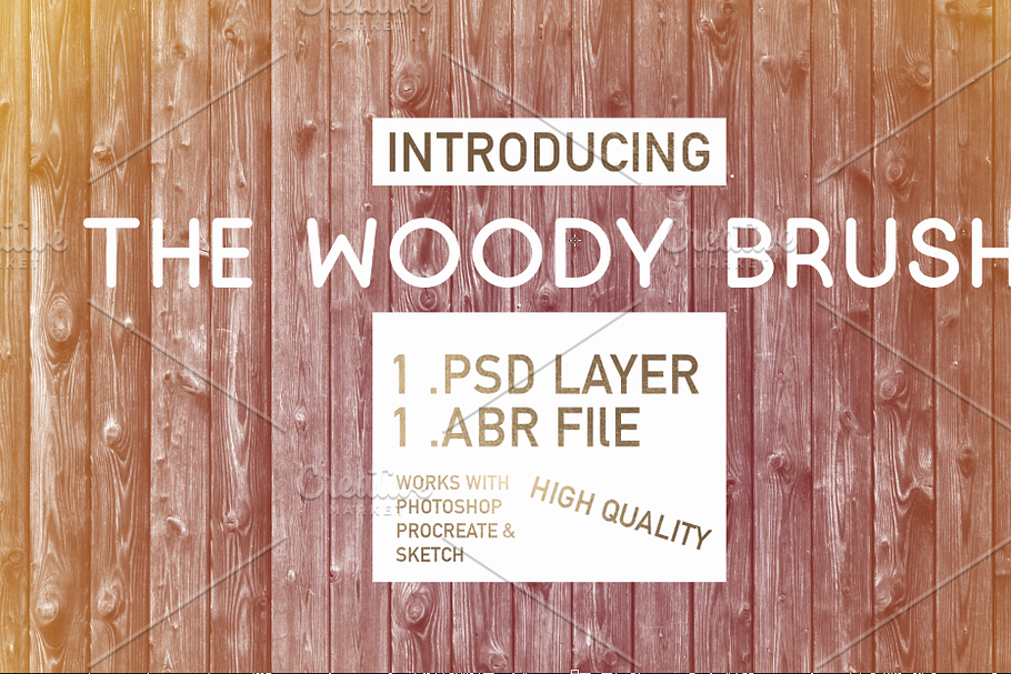 TheWoody Brush in Photoshop Brushes - product preview 8