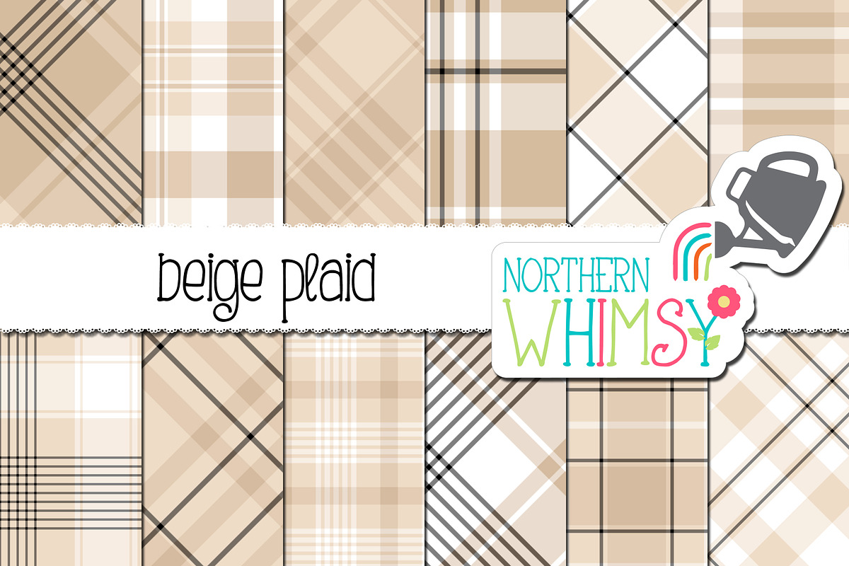 Beige Plaid Patterns in Patterns - product preview 8