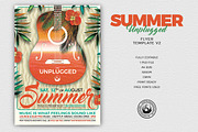 Summer Unplugged Flyer Template V2