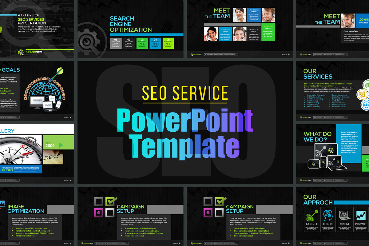 SEO Services PowerPoint Templates in PowerPoint Templates - product preview 8