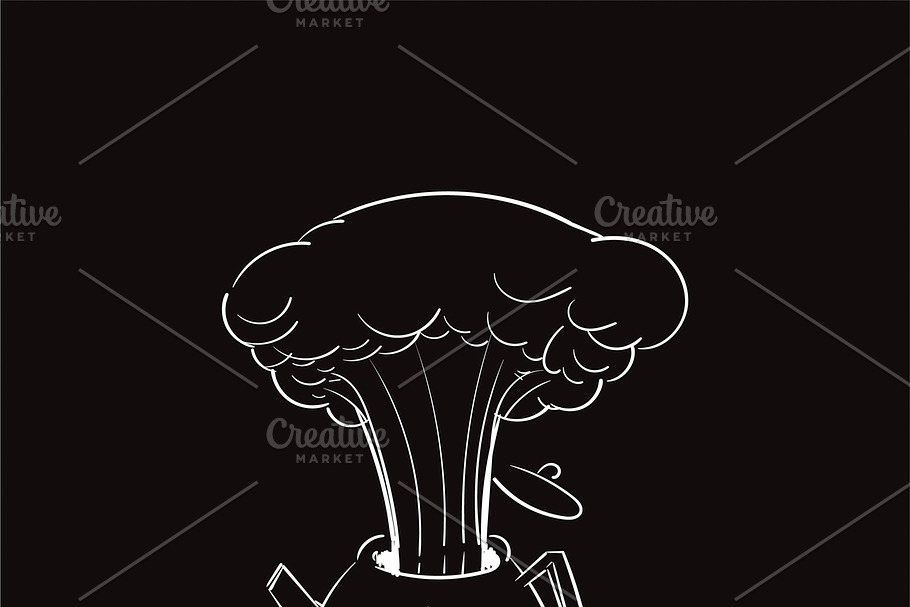 Blow off steam idiom vector in Illustrations - product preview 8