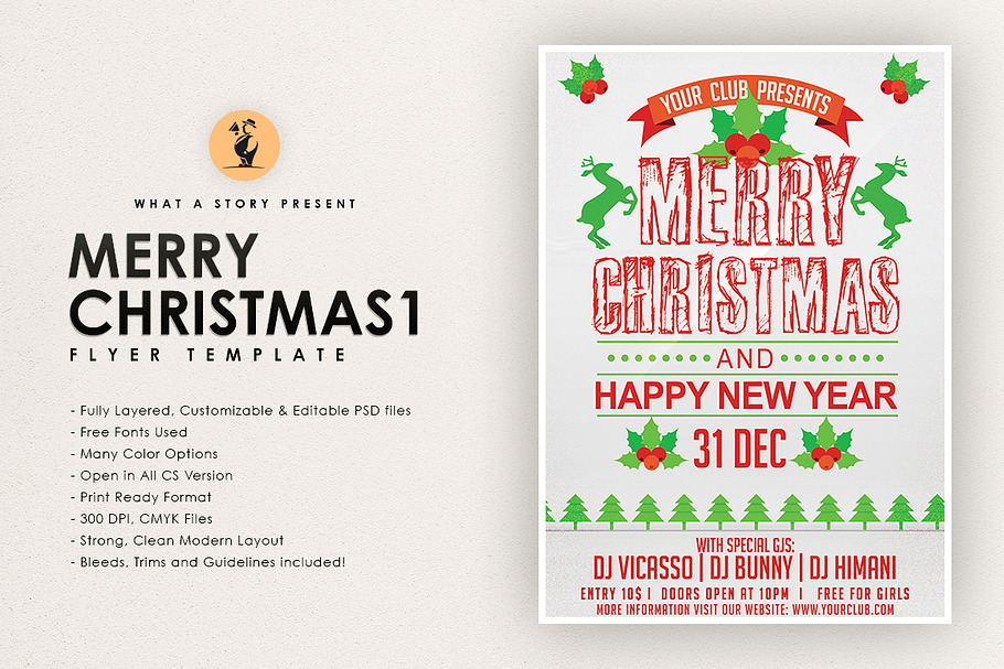 Merry Christmas 1 in Flyer Templates - product preview 8