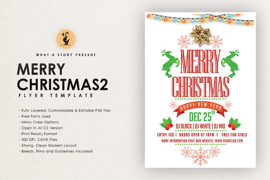 Merry Christmas 2 in Flyer Templates - product preview 8