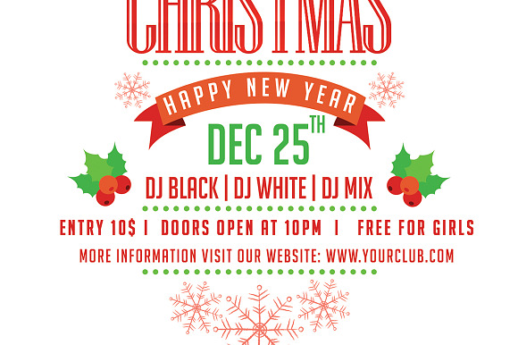 Merry Christmas 2 in Flyer Templates - product preview 2