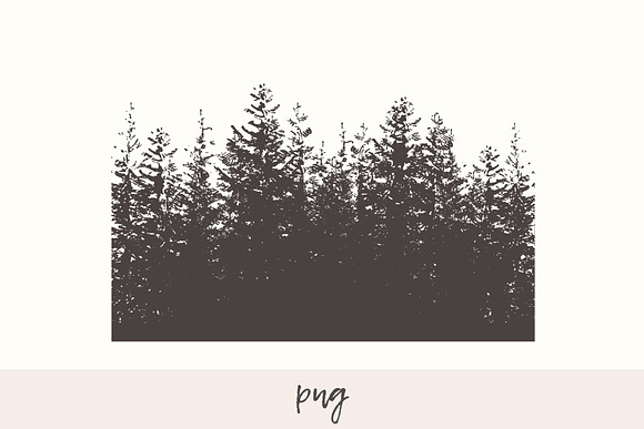 Fir forest background in Illustrations - product preview 2