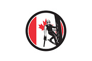Canadian Tree Surgeon Canada Flag Ic
