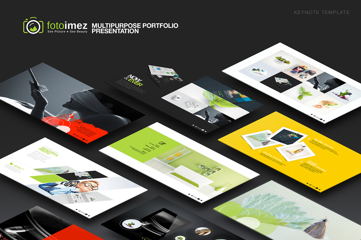 Portfolio Keynote Template in Keynote Templates - product preview 8