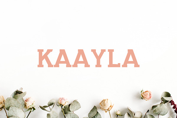Kaayla Slab Serif Font Pack