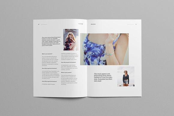Creative Minimal Fashion Magazine in Magazine Templates - product preview 6