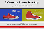 2 Canvas Shoes Mockup