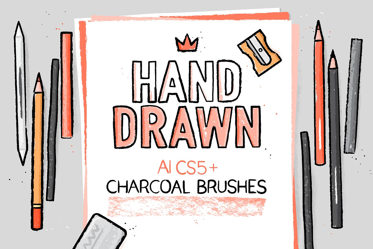 AI charcoal brushes in Photoshop Brushes - product preview 8