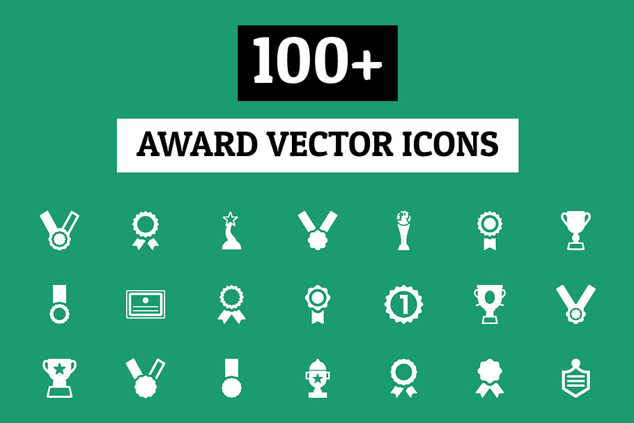 100+ Award Vector Icons in Graphics - product preview 8