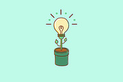 The idea of a plant bulb