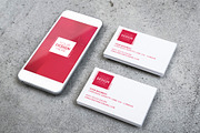 mobile and business card design