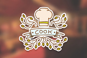 Cook emblem logo templates