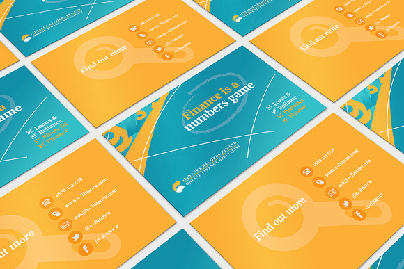 eFinance Business Card Template in Business Card Templates - product preview 2