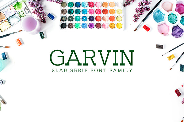 Garvin Slab Serif Font Family