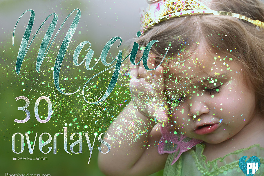 30 Magic Glitter EFFECT Overlays in Photoshop Layer Styles - product preview 8