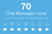70 Chat Messages Icons