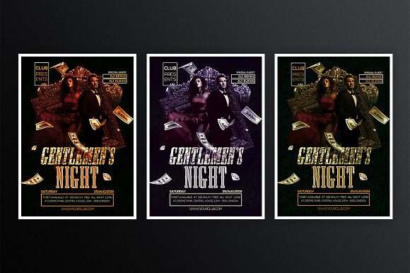 Gentalman's Night 1 in Flyer Templates - product preview 2